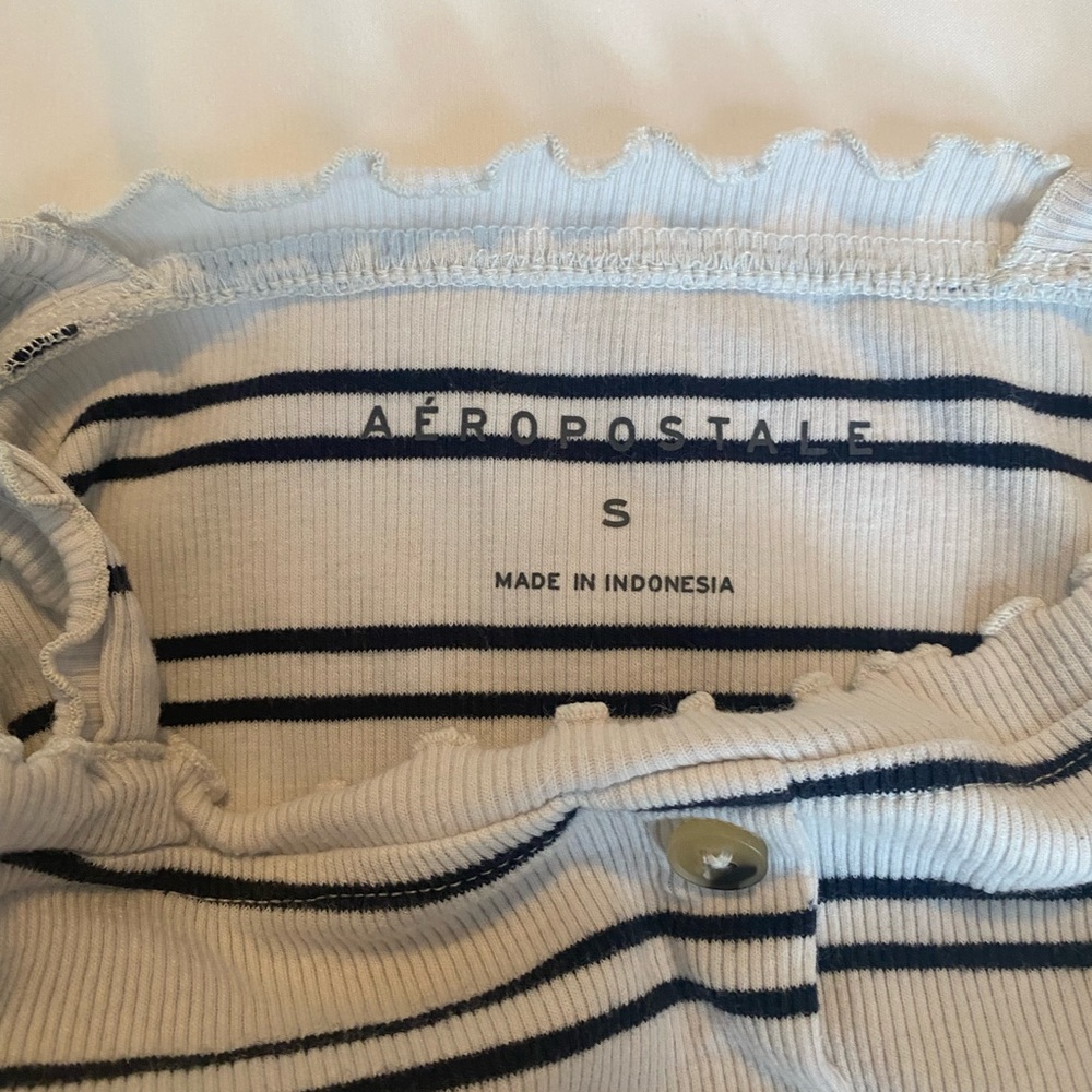 Aeropostale Striped Ruffle Tank - Picture 4 of 6